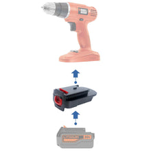 Load image into Gallery viewer, Black and Decker 20V to Black & Decker 18V Ni-Cd Battery Adapter