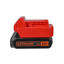 Charger l'image dans la galerie, Adaptateur de batterie Black and Decker 20V vers Milwaukee 18V