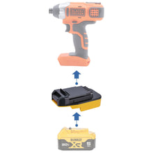 Charger l'image dans la galerie, Adaptateur de batterie DeWalt 20V vers Black and Decker 20V