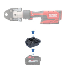 Charger l'image dans la galerie, Adaptateur de batterie Milwaukee 18V vers RIDGID RED 18V