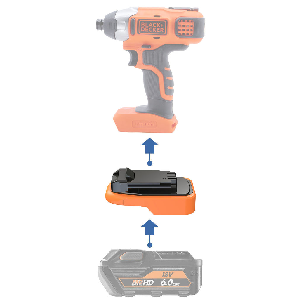 AEG 18V vers Black and Decker 20V Adaptateur de batterie