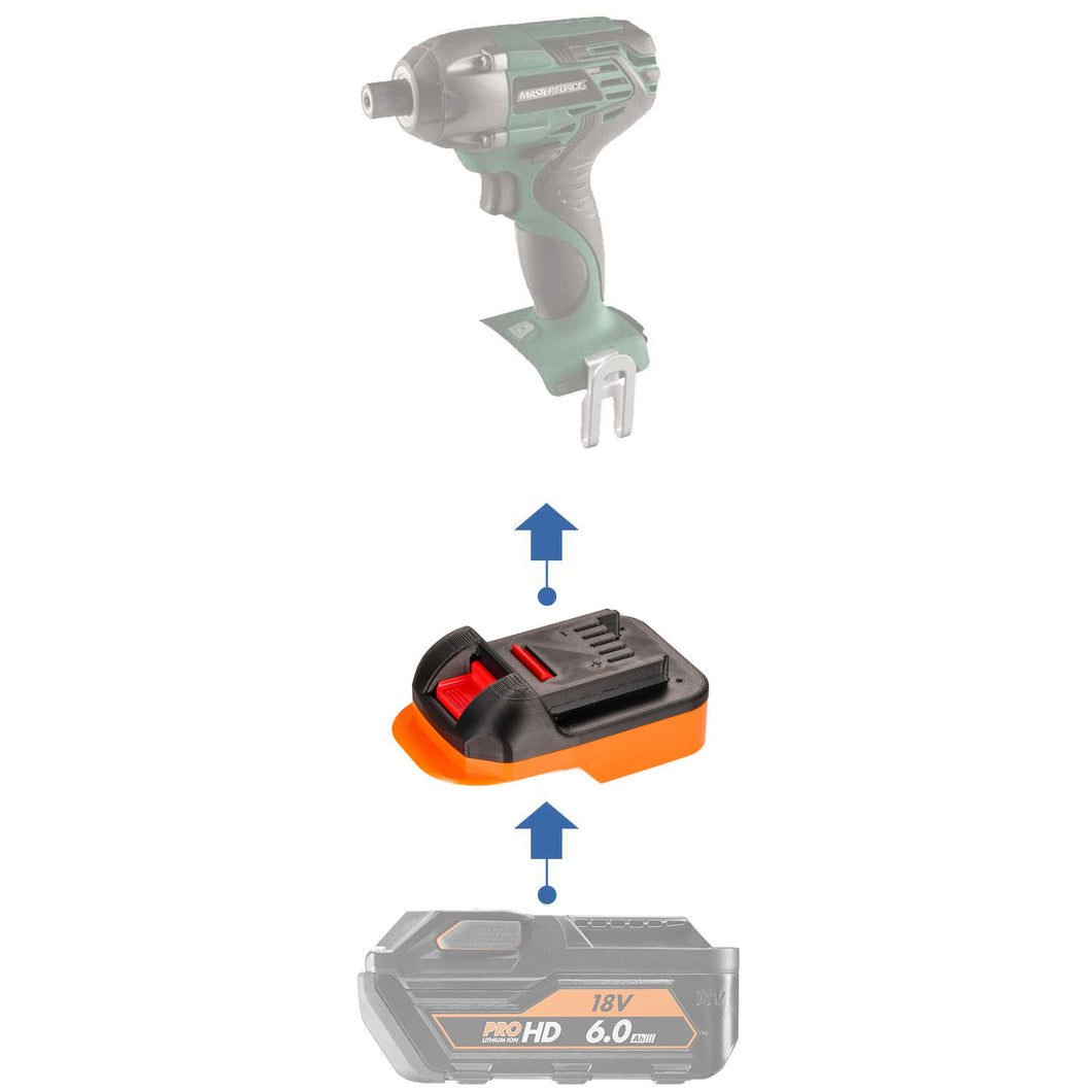 Adaptateur de batterie AEG 18V vers Masterforce 20V