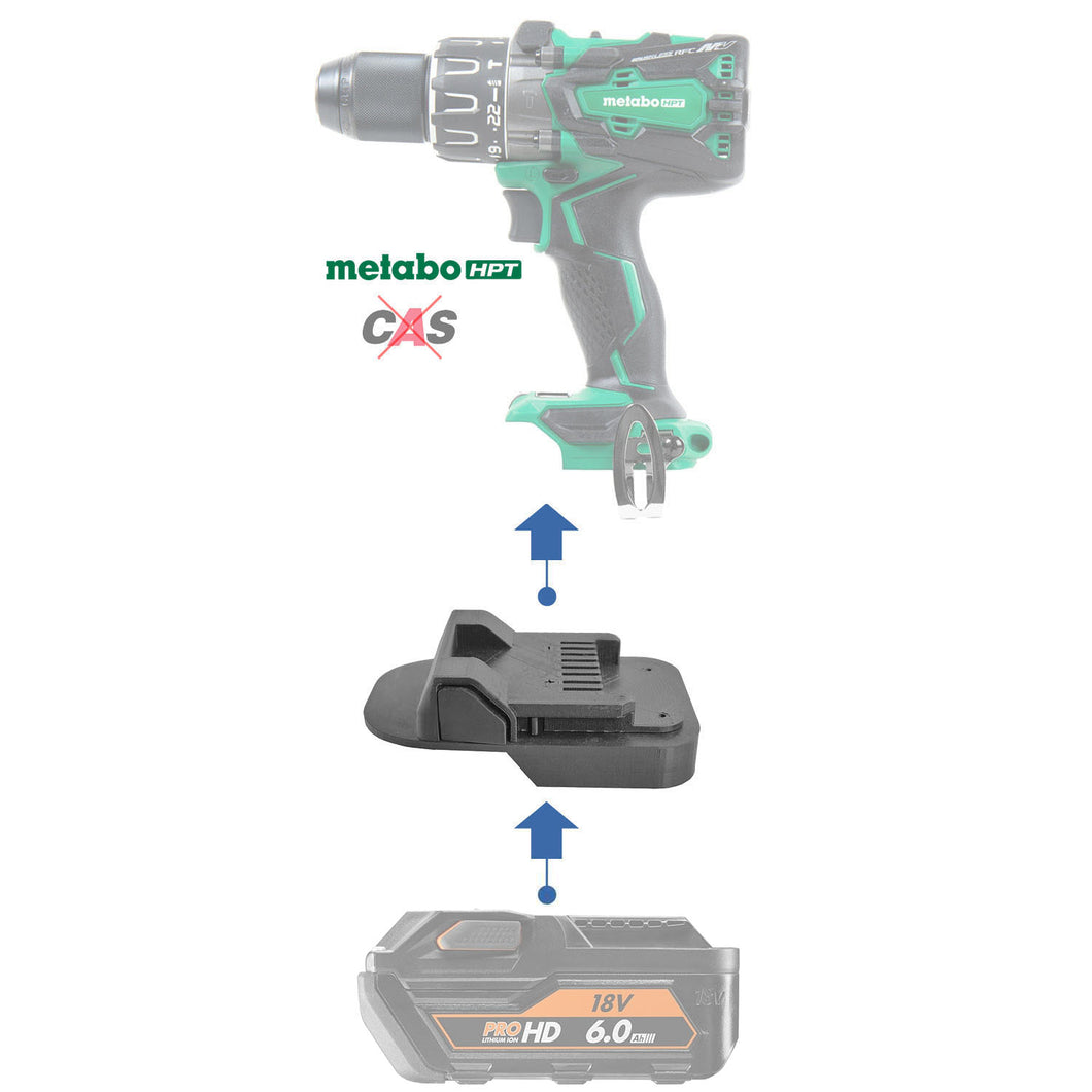 Adaptateur de batterie AEG 18V vers Metabo HPT 18V