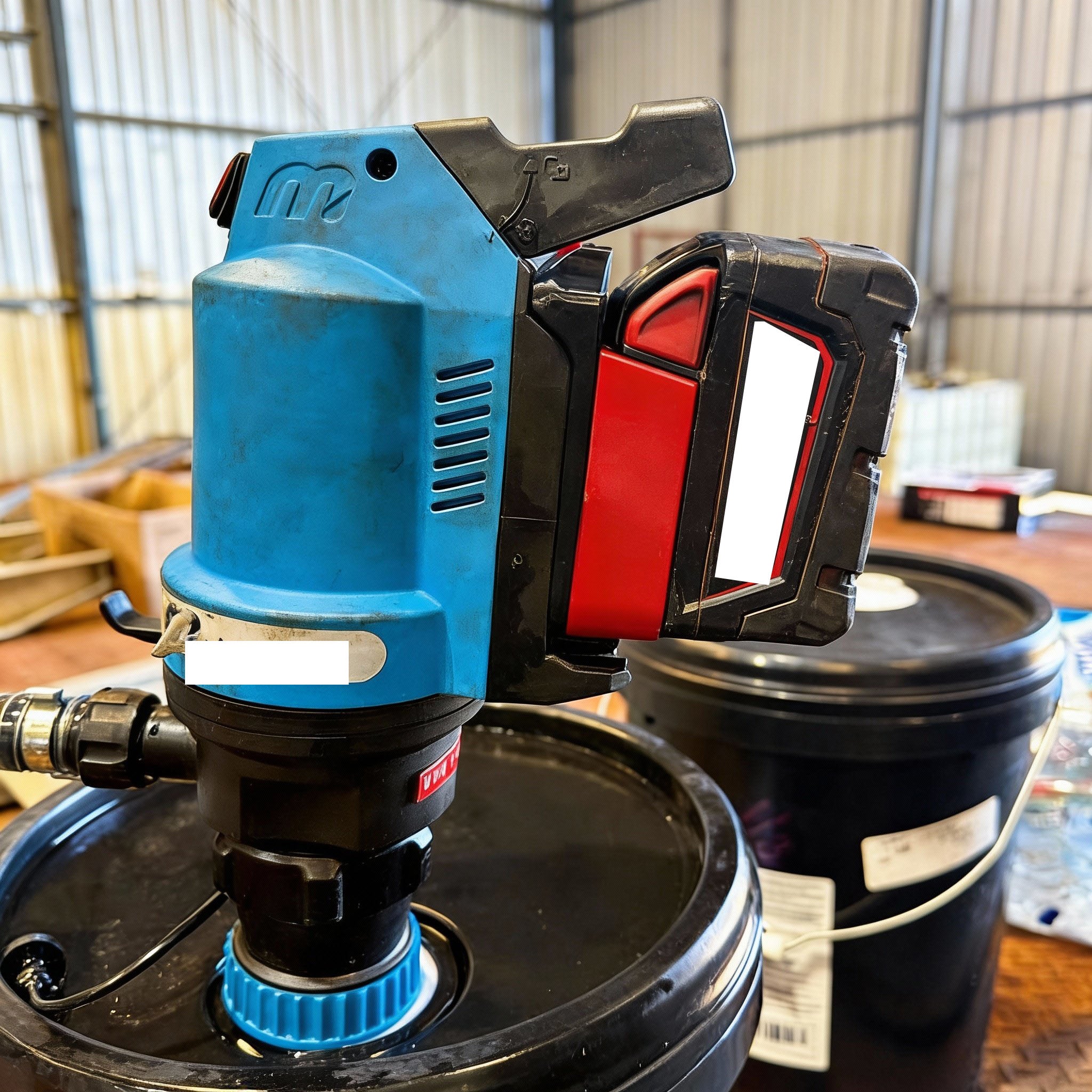 Milwaukee 18V vers MacNaught 18V Adaptateur de batterie (pompe, pistolet à graisse)