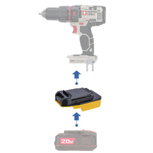 Charger l&#39;image dans la galerie, Adaptateur de batterie Bauer 20V vers Porter Cable 20V
