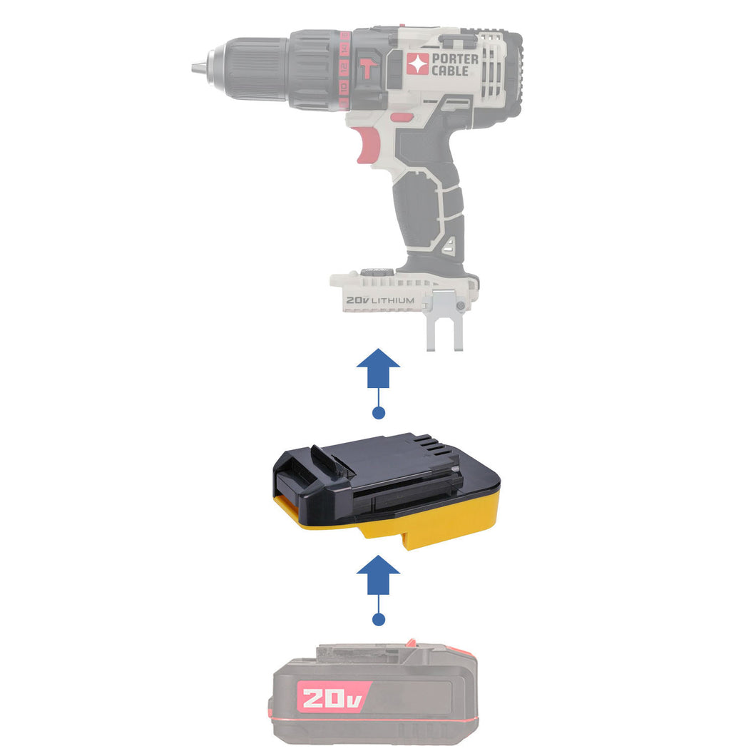 Adaptateur de batterie Bauer 20V vers Porter Cable 20V