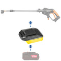 Bauer 20V to WORX 20V PowerShare (Orange) battery adapter - compatibility diagram with cordless pressure washer