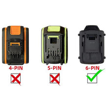 Load image into Gallery viewer, Hercules 20V to WORX 20V PowerShare (Orange) Battery Adapter

