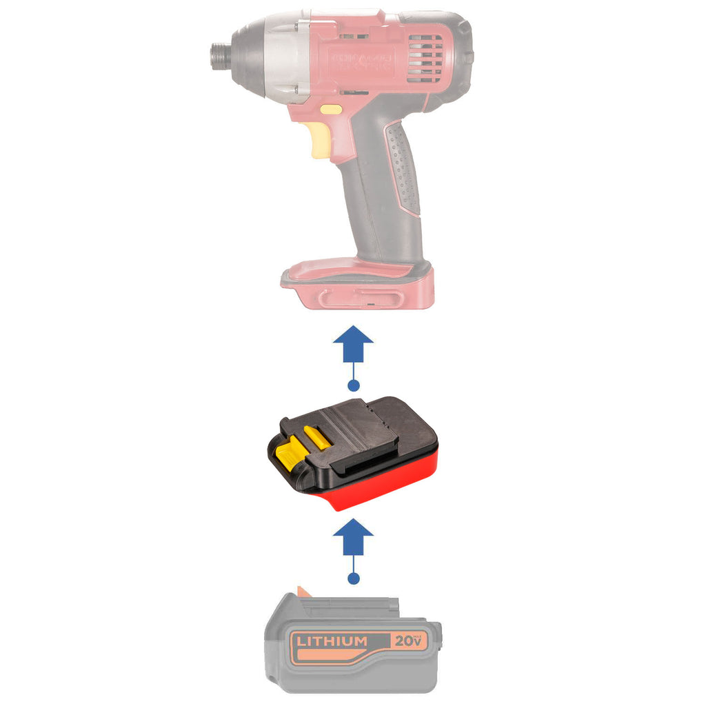 Black and Decker 20V vers Chicago Electric 18V Adaptateur de batterie