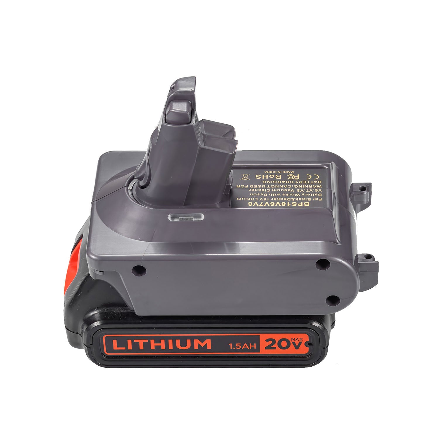 Black and Decker 20V vers Dyson V6 Adaptateur de batterie
