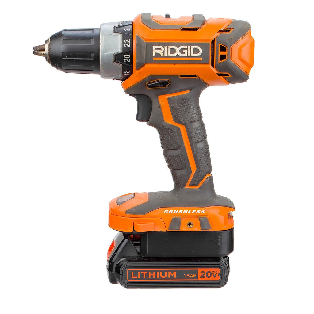 Black and Decker 20V vers RIDGID 18V Adaptateur de batterie