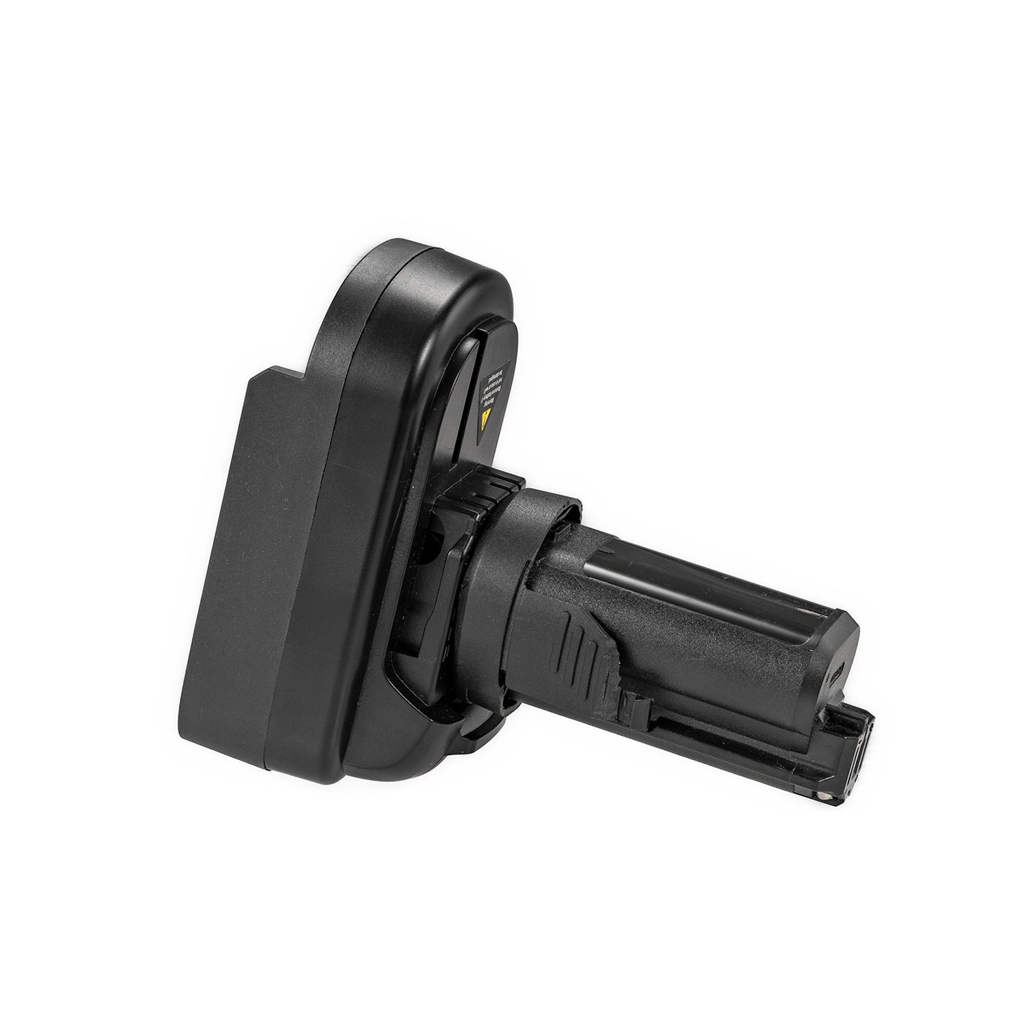 Bosch 18V GBA (Blue) to Bosch 12V battery adapter - side view showing both connections