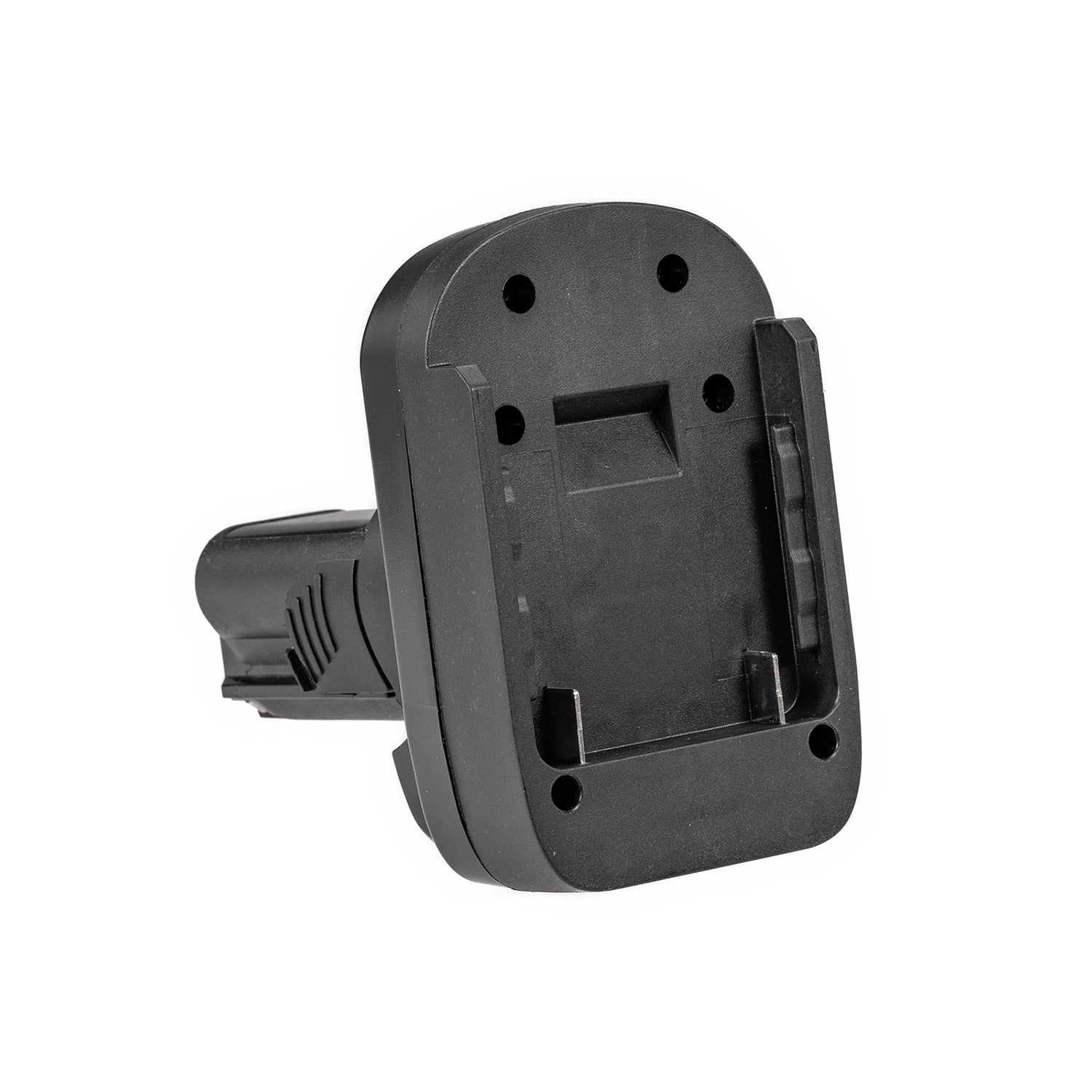 Bosch 18V GBA (Blue) to Bosch 12V battery adapter - battery-side connection at an angle, guide rails