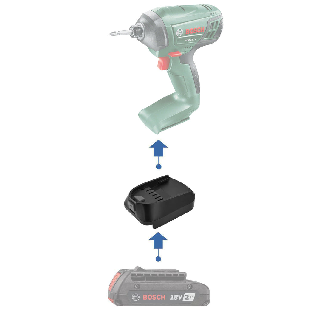Adaptateur de batterie Bosch (Bleu) 18V vers Bosch (Vert) 18V