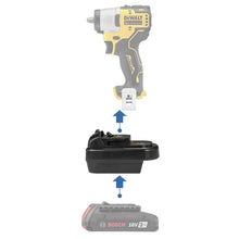 Charger l&#39;image dans la galerie, Adaptateur de batterie Bosch (Bleu) 18V vers DeWalt 12V
