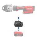 Craftsman 20V to RIDGID Plumbing battery adapter - compatibility diagram with cordless pipe press tool