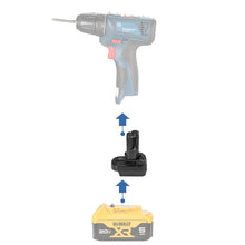 Charger l&#39;image dans la galerie, Adaptateur de batterie DeWalt 20V vers Bosch 12V
