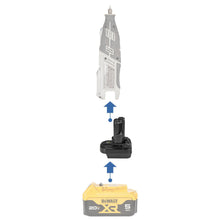Charger l&#39;image dans la galerie, Adaptateur de batterie DeWalt 20V vers Dremel 12V (8220 8250)
