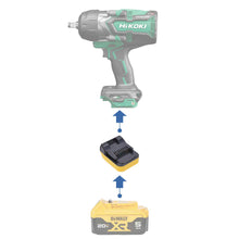 Charger l&#39;image dans la galerie, Adaptateur de batterie DeWalt 20V vers Hikoki 18V
