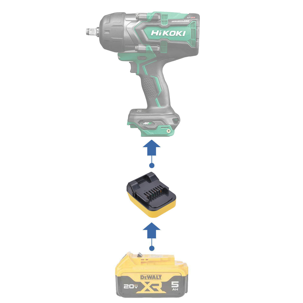 Adaptateur de batterie DeWalt 20V vers Hikoki 18V