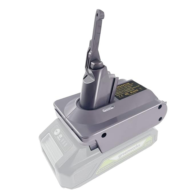 Greenworks 24V to Dyson V7 Battery Adapter