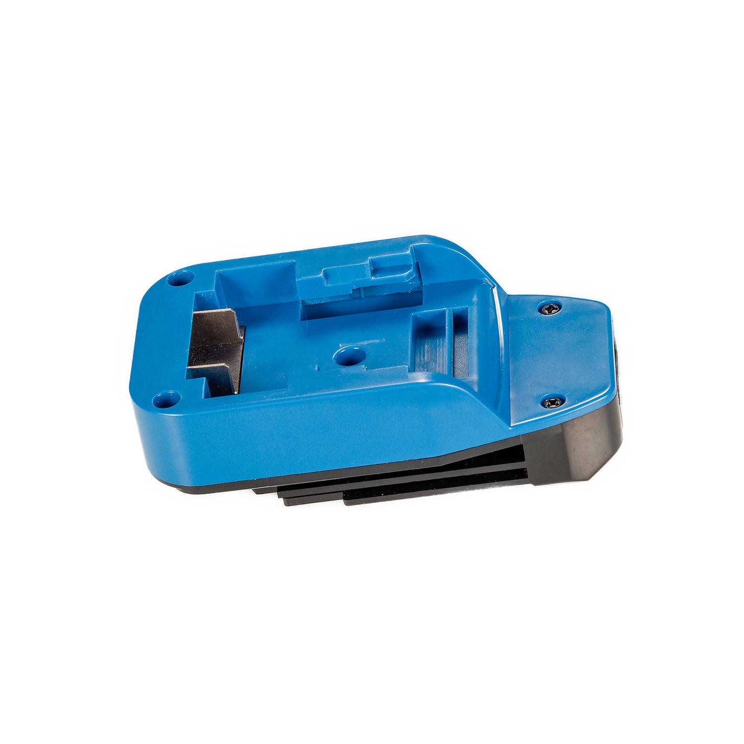 Hercules 20V to Porter Cable 20V battery adapter - battery-side connection, twin blade terminals in the channel