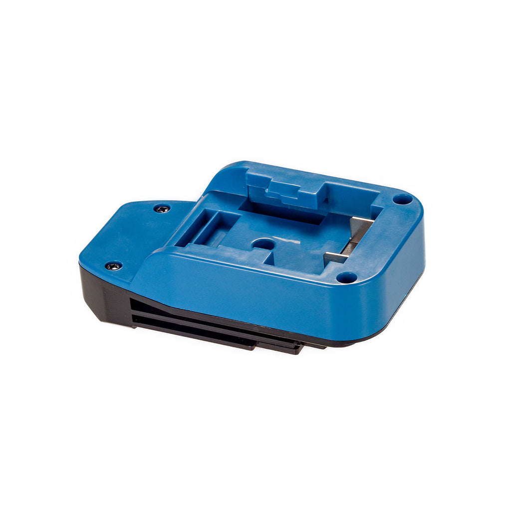 Hercules 20V to Porter Cable 20V battery adapter - battery-side connection, twin blade terminals in the channel