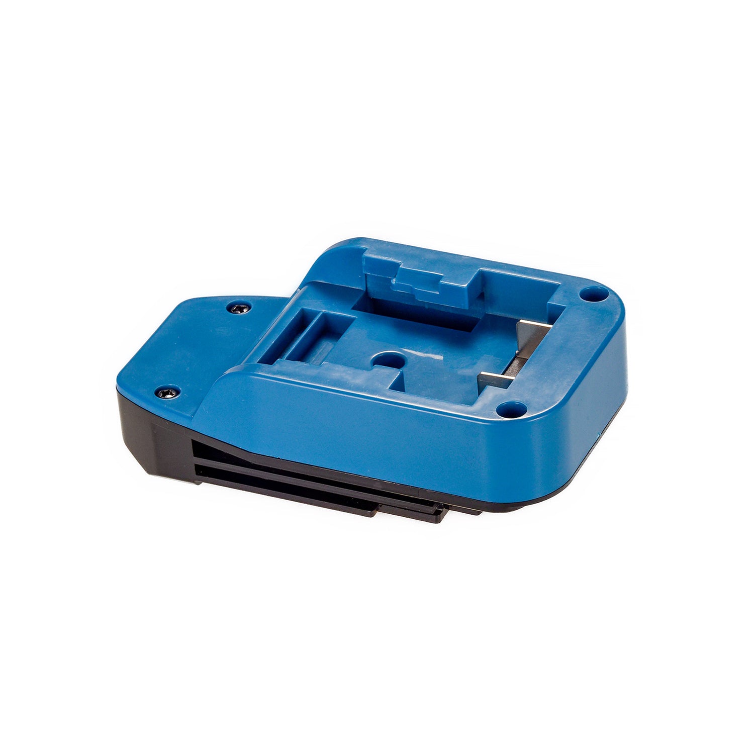 Hercules 20V to Porter Cable 20V battery adapter - battery-side connection, twin blade terminals in the channel