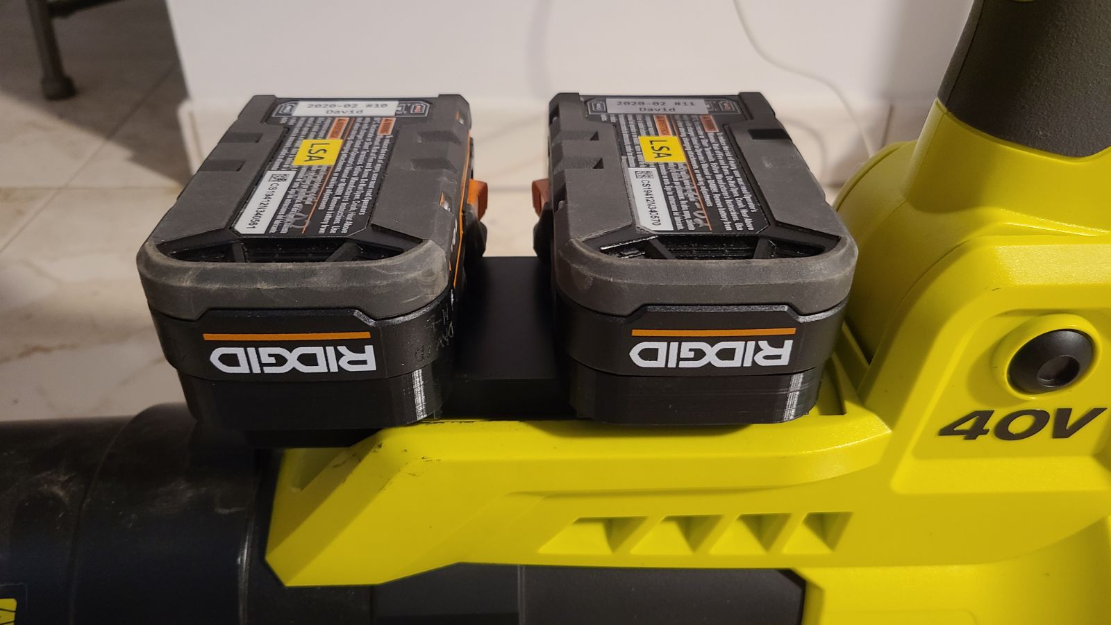 RIDGID 18V to Ryobi 40V Battery Adapter