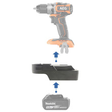 Charger l&#39;image dans la galerie, Adaptateur de batterie Makita 18V vers AEG 18V
