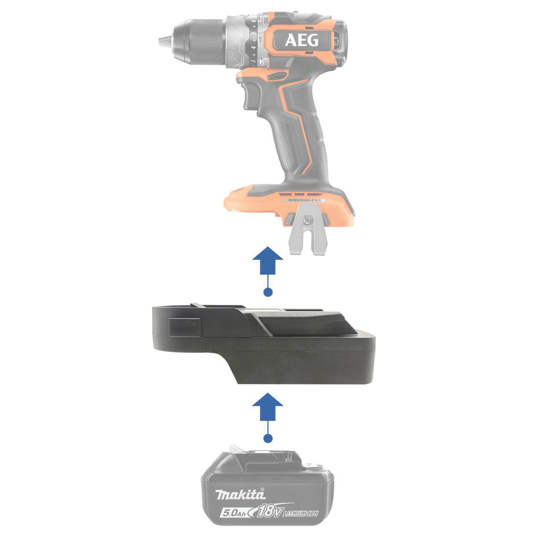 Adaptateur de batterie Makita 18V vers AEG 18V