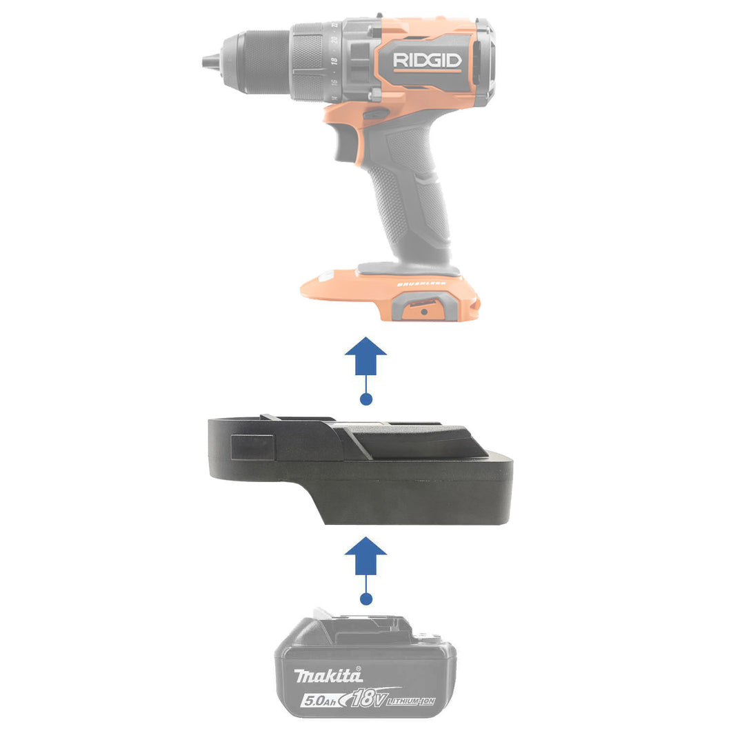 Adaptateur de batterie Makita 18V vers RIDGID 18V