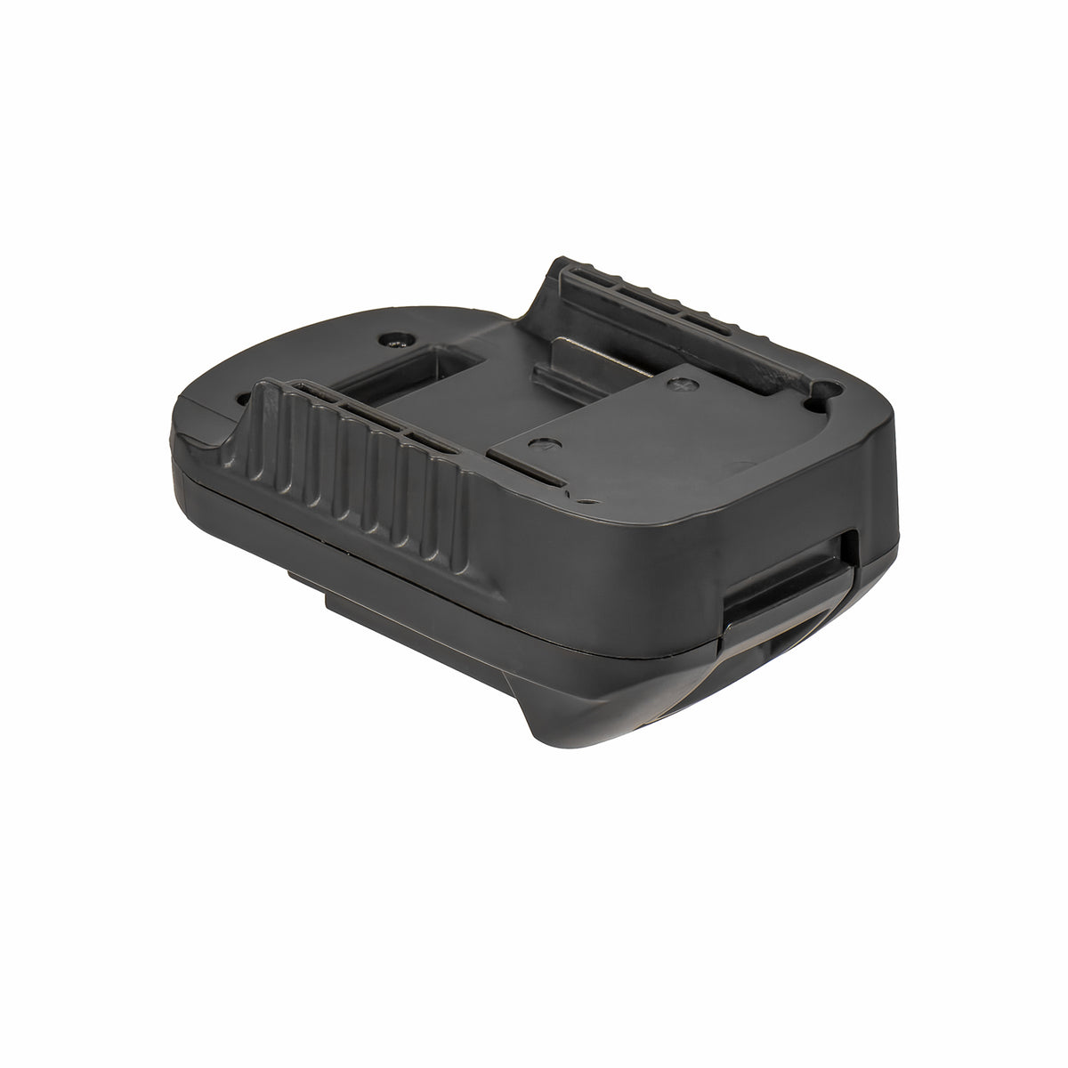 Makita 18V LXT to DeWalt 20V MAX battery adapter - battery-side channel seen from the opposite side