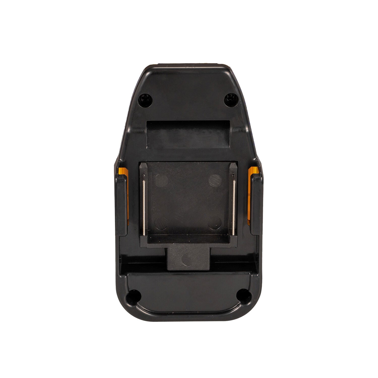 Makita 18V LXT to Hercules 20V battery adapter - battery-side connection, copper strips beside twin spring contacts