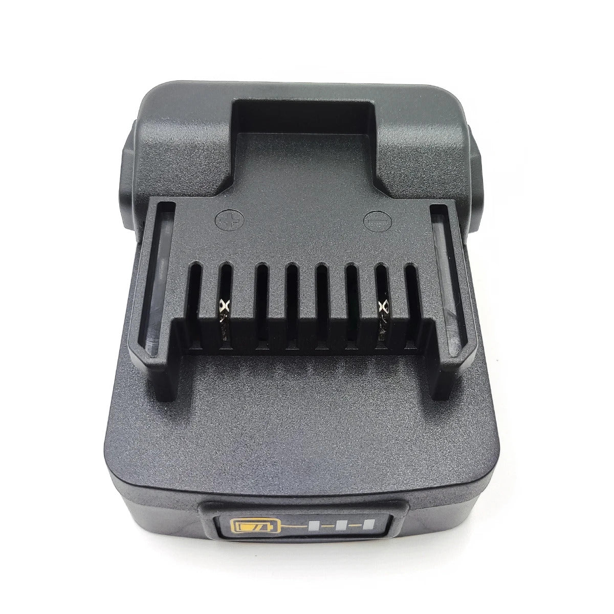 Makita 18V LXT to Hikoki 18V battery adapter - Hikoki tool-side connection from above