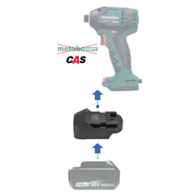 Charger l&#39;image dans la galerie, Adaptateur de batterie Makita 18V vers Metabo 18V CAS
