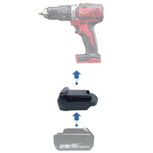 Charger l&#39;image dans la galerie, Adaptateur de batterie Makita 18V vers Milwaukee 18V
