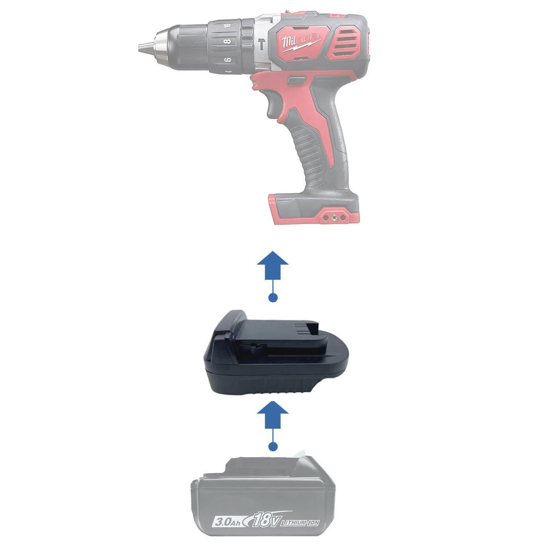 Adaptateur de batterie Makita 18V vers Milwaukee 18V