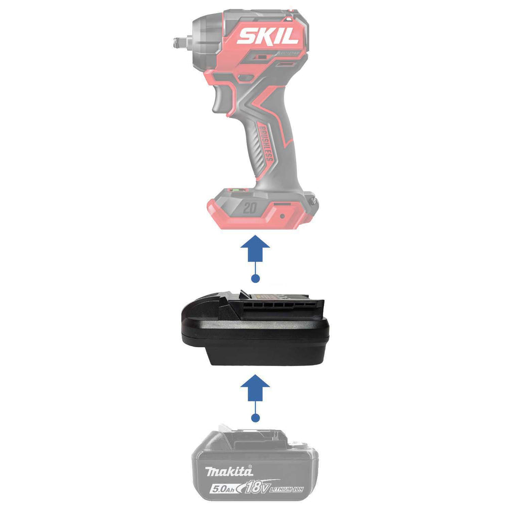 Makita 18V LXT vers SKIL 20V PWR CORE Adaptateur de batterie