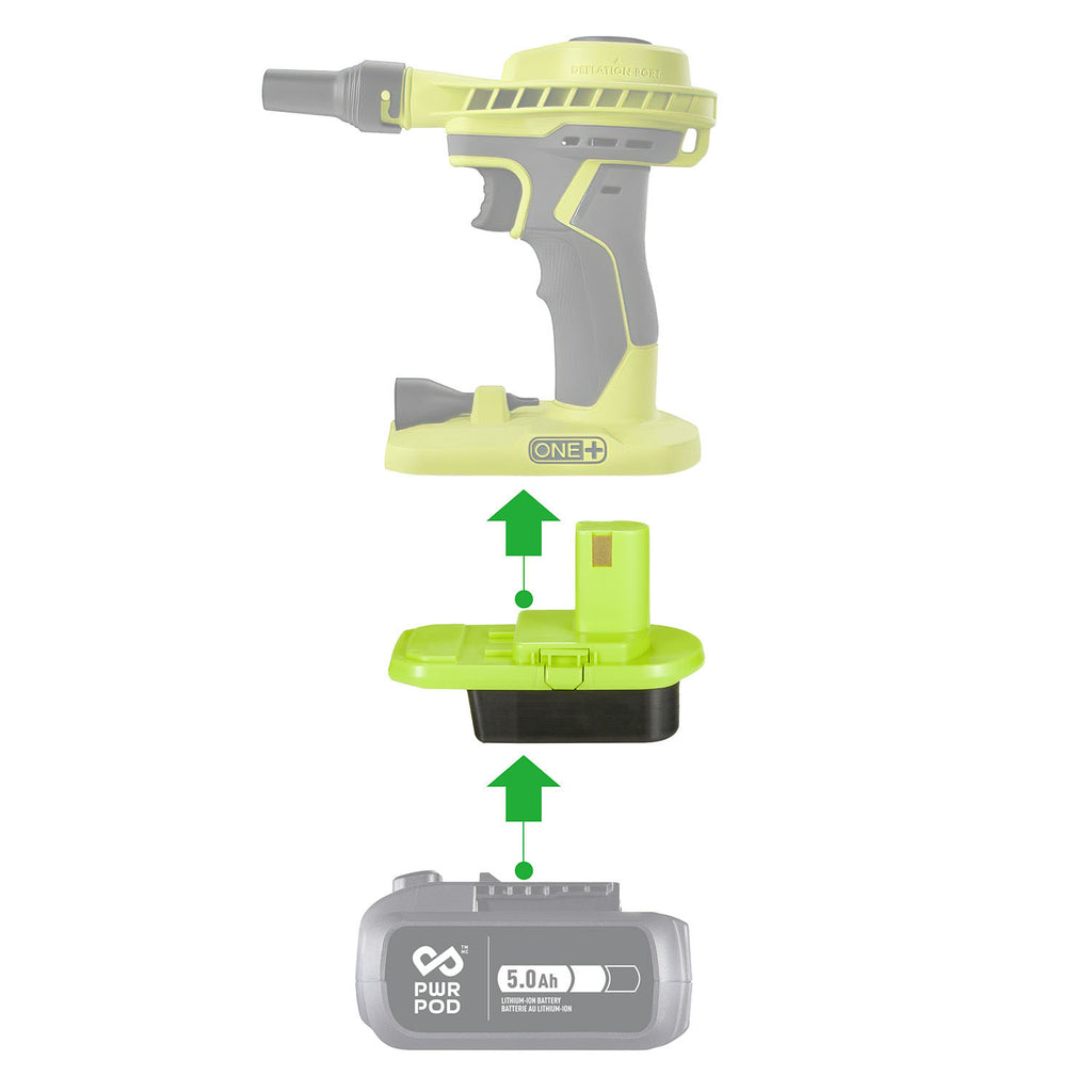 Adaptateur de batterie Mastercraft 20V (bleu) vers Ryobi 18V