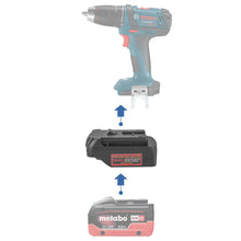 Charger l&#39;image dans la galerie, Adaptateur de batterie Metabo 18V CAS vers Bosch (Bleu) 18V
