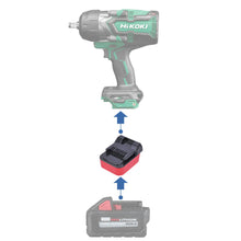 Charger l&#39;image dans la galerie, Adaptateur de batterie Milwaukee 18V vers Hikoki 18V
