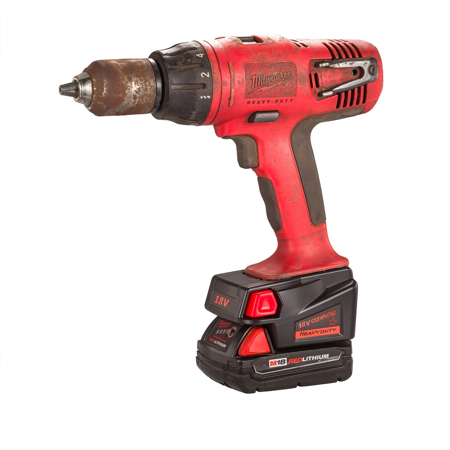 Adaptateur de batterie Milwaukee 18V vers Milwaukee V18 Ni-Cd