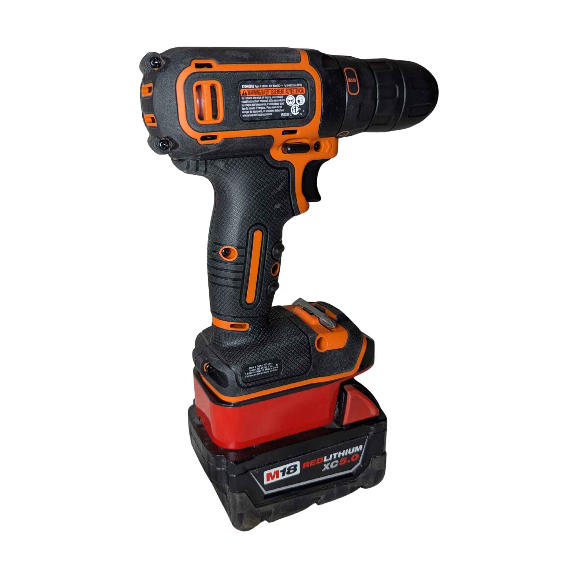 Milwaukee M18 vers Black and Decker 20V Adaptateur de batterie