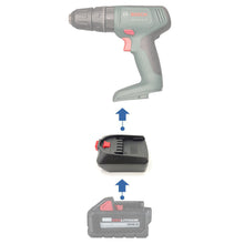 Charger l'image dans la galerie, Adaptateur de batterie Milwaukee 18V vers Bosch (Vert) 18V
