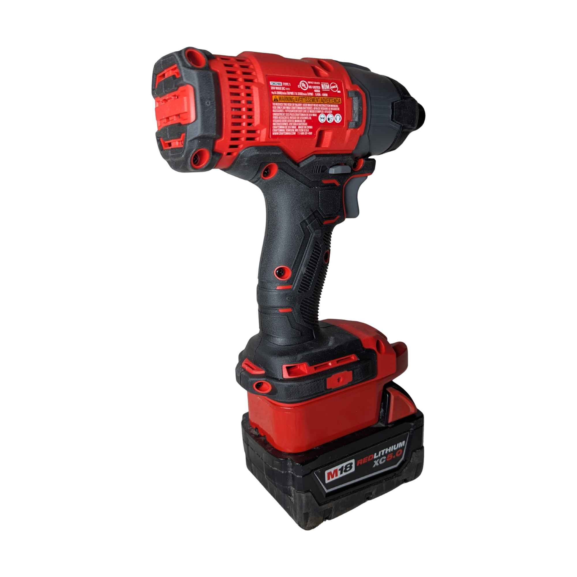 Milwaukee M18 to Craftsman 20V Battery Adapter