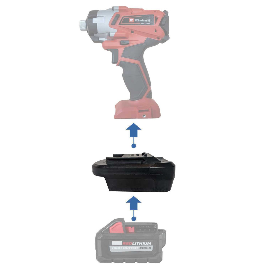 Milwaukee 18V to Einhell PXC 18V Battery Adapter