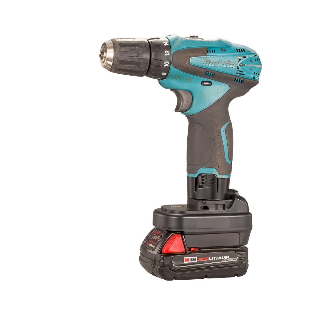 Milwaukee 18V vers Makita 10.8V CXT (style à broches) Adaptateur de batterie