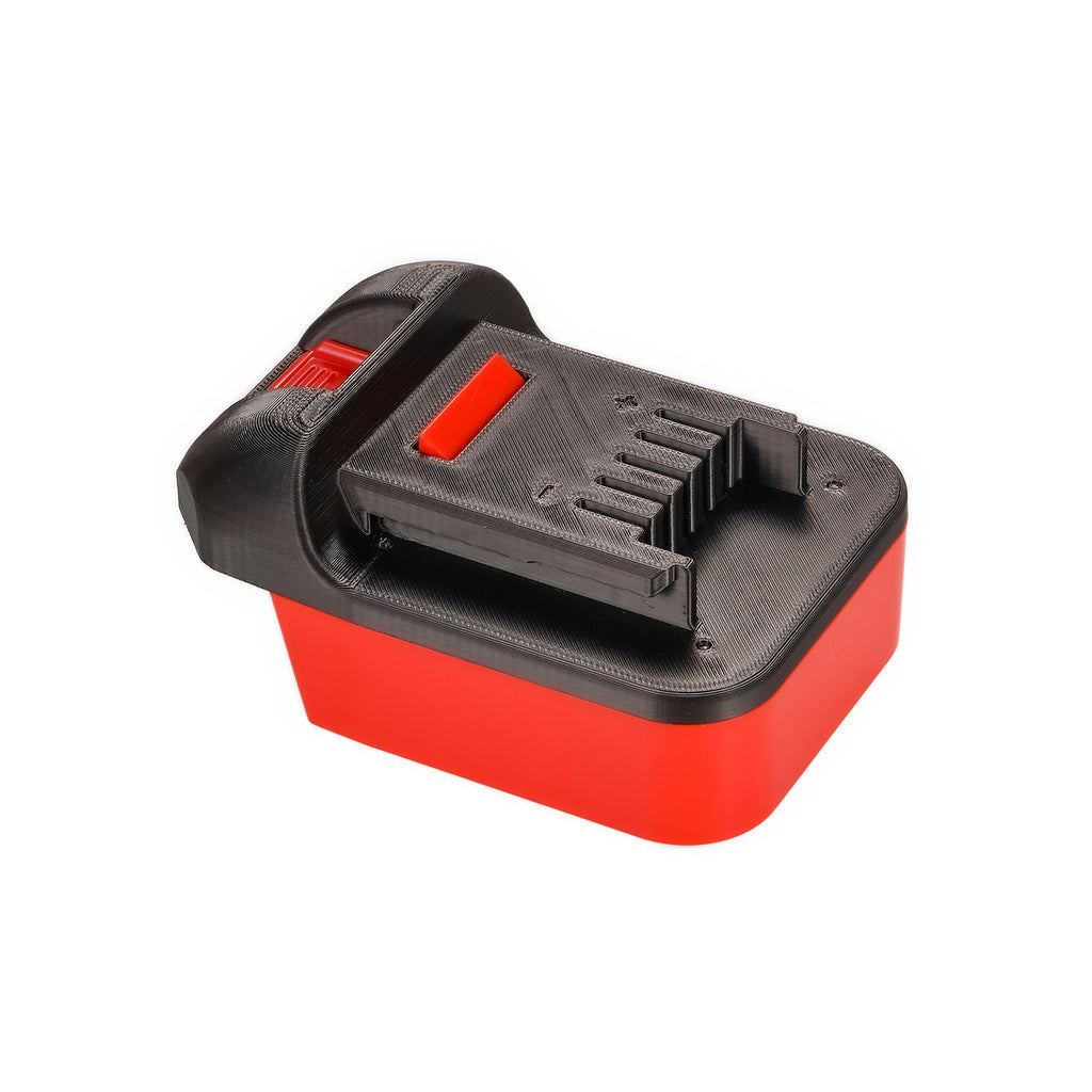 Milwaukee M18 to Masterforce 20V battery adapter - Masterforce tool-side connection, four terminal slots and release catch