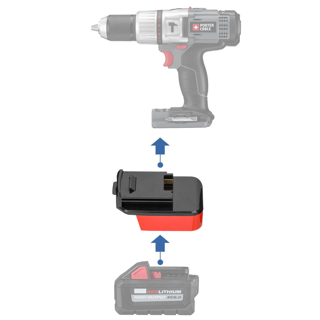 Milwaukee 18V vers Porter Cable 18V Adaptateur de batterie